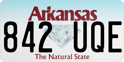 AR license plate 842UQE