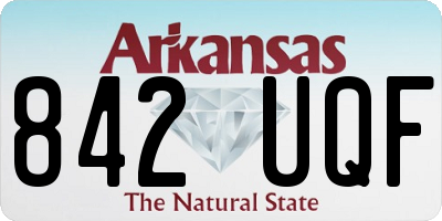 AR license plate 842UQF