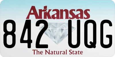 AR license plate 842UQG
