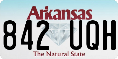 AR license plate 842UQH