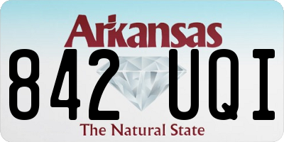 AR license plate 842UQI