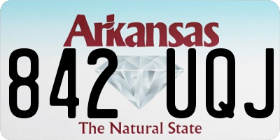 AR license plate 842UQJ
