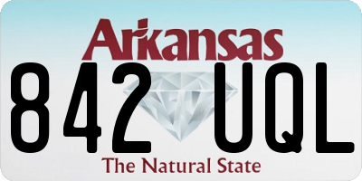 AR license plate 842UQL