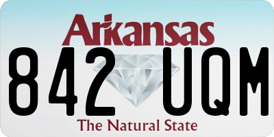 AR license plate 842UQM