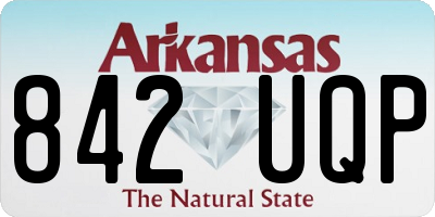 AR license plate 842UQP