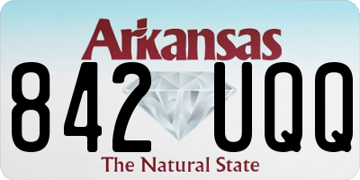 AR license plate 842UQQ