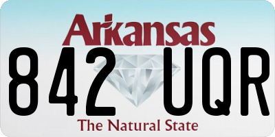 AR license plate 842UQR
