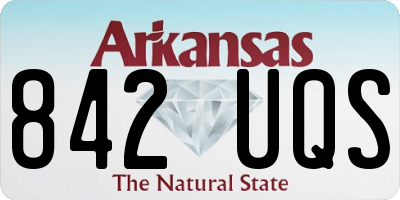 AR license plate 842UQS