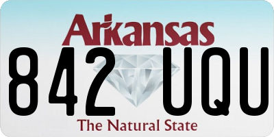 AR license plate 842UQU