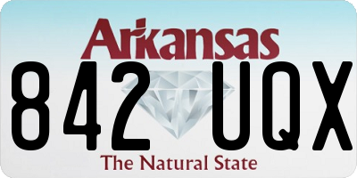 AR license plate 842UQX