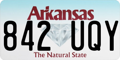 AR license plate 842UQY