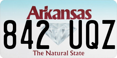 AR license plate 842UQZ
