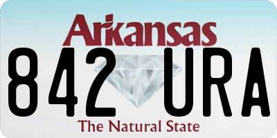 AR license plate 842URA