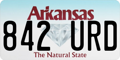 AR license plate 842URD