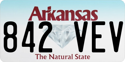 AR license plate 842VEV