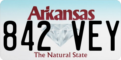 AR license plate 842VEY