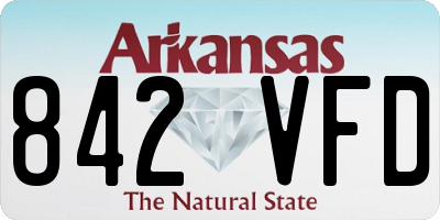 AR license plate 842VFD
