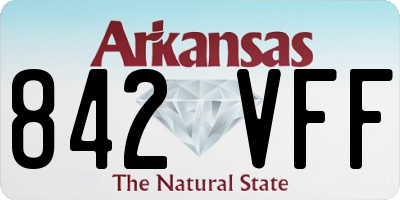 AR license plate 842VFF