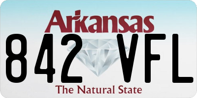 AR license plate 842VFL