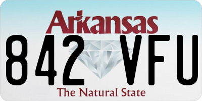 AR license plate 842VFU