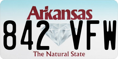 AR license plate 842VFW
