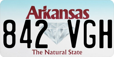 AR license plate 842VGH