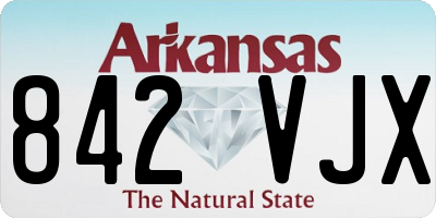 AR license plate 842VJX