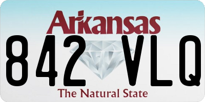 AR license plate 842VLQ