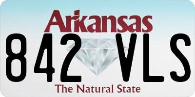 AR license plate 842VLS