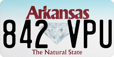 AR license plate 842VPU