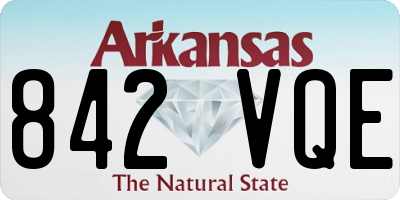 AR license plate 842VQE