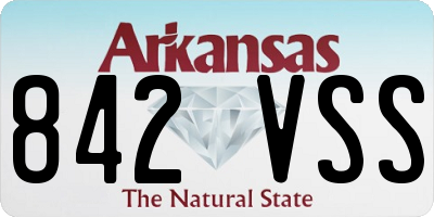 AR license plate 842VSS