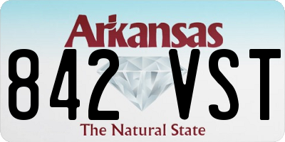 AR license plate 842VST