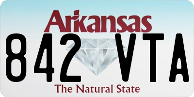 AR license plate 842VTA