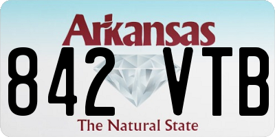 AR license plate 842VTB