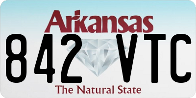 AR license plate 842VTC