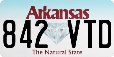 AR license plate 842VTD