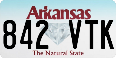 AR license plate 842VTK