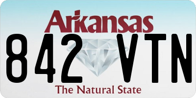 AR license plate 842VTN