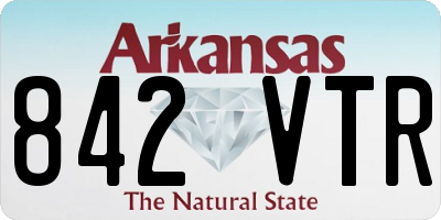 AR license plate 842VTR