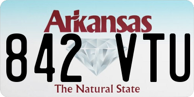 AR license plate 842VTU