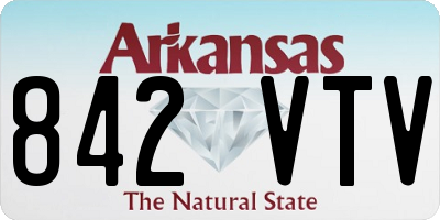 AR license plate 842VTV