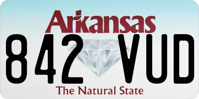 AR license plate 842VUD