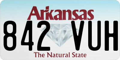 AR license plate 842VUH