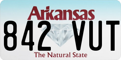 AR license plate 842VUT