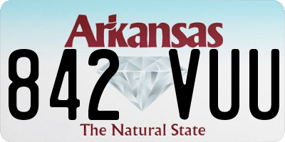 AR license plate 842VUU