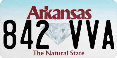 AR license plate 842VVA