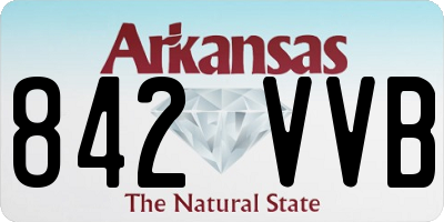 AR license plate 842VVB