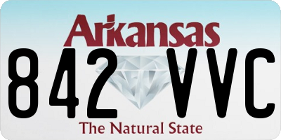 AR license plate 842VVC