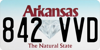 AR license plate 842VVD
